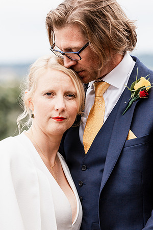 Bride and groom portrait